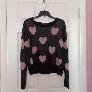 Sweater with hearts